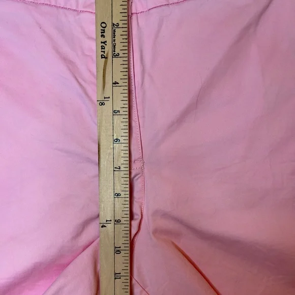 Crown & Ivy Pink Sky Caroline Twill Soft Mid Rise Shorts Preppy Coastal Size 18 - Picture 9 of 10